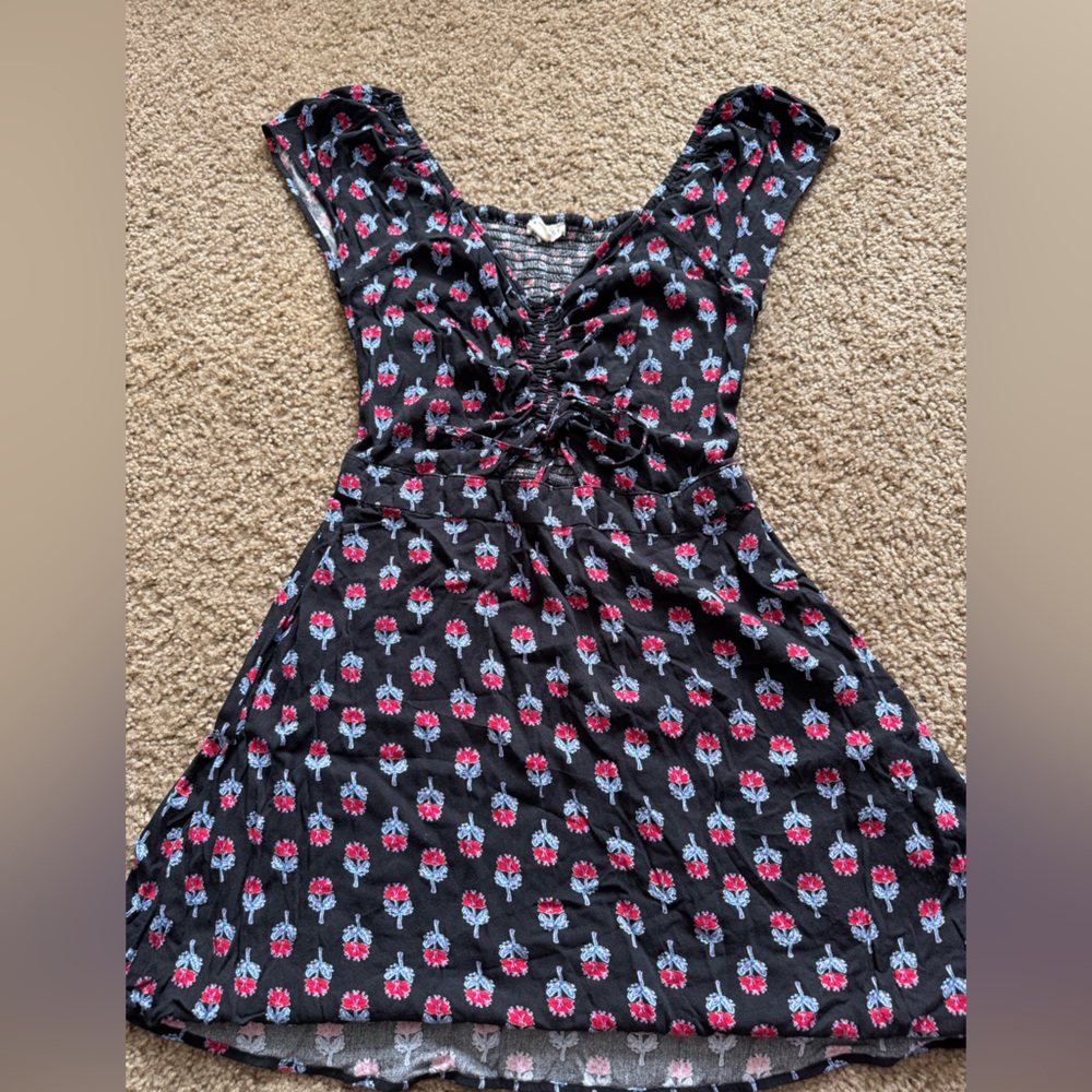 Aeropostale Black Floral Dress